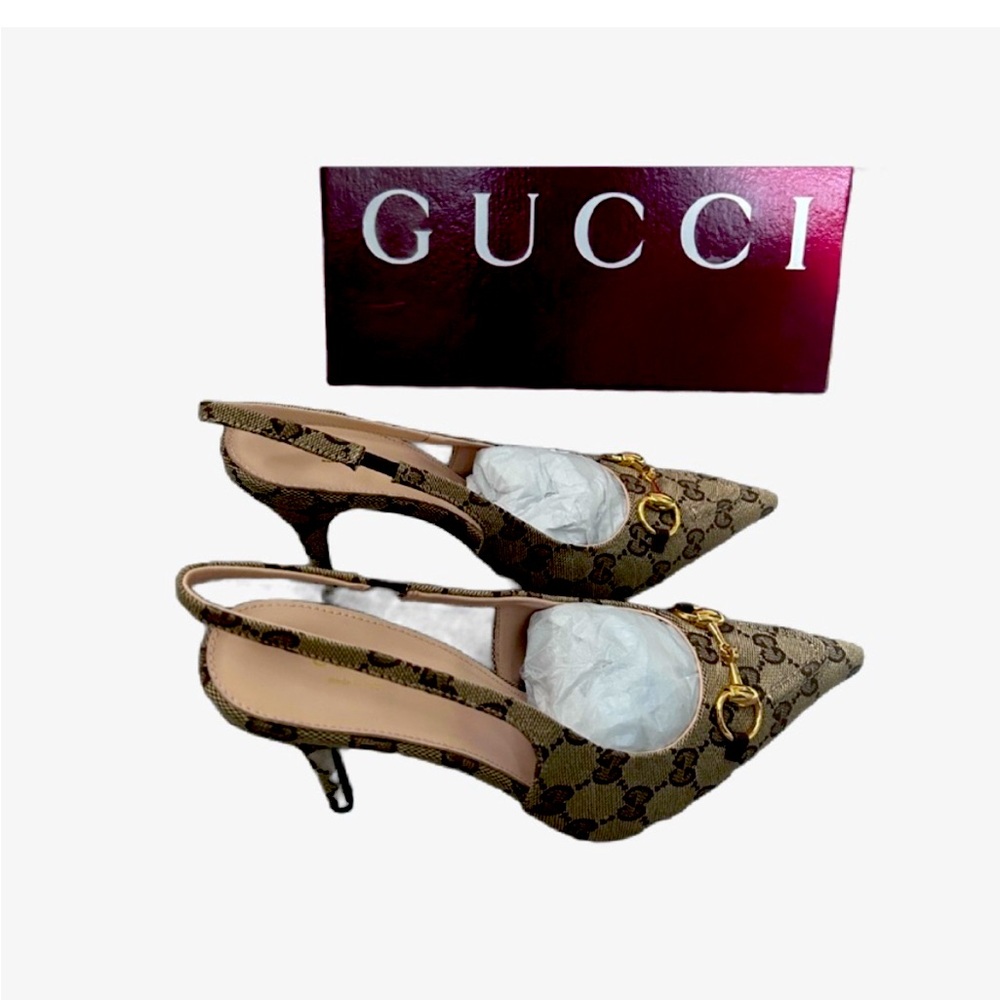 Gucci Horsebit Slingback Pump